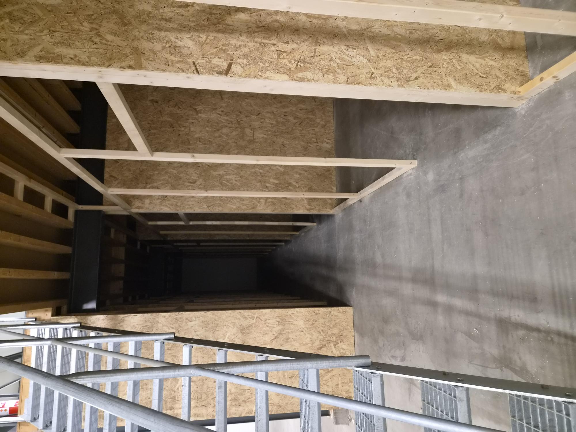 Våra nya förråd på Tubavägen 1 i Borgeby börjar ta form. Bild från vecka 43 Förråd under uppbyggnad på Tubavägen 1 i Borgeby.