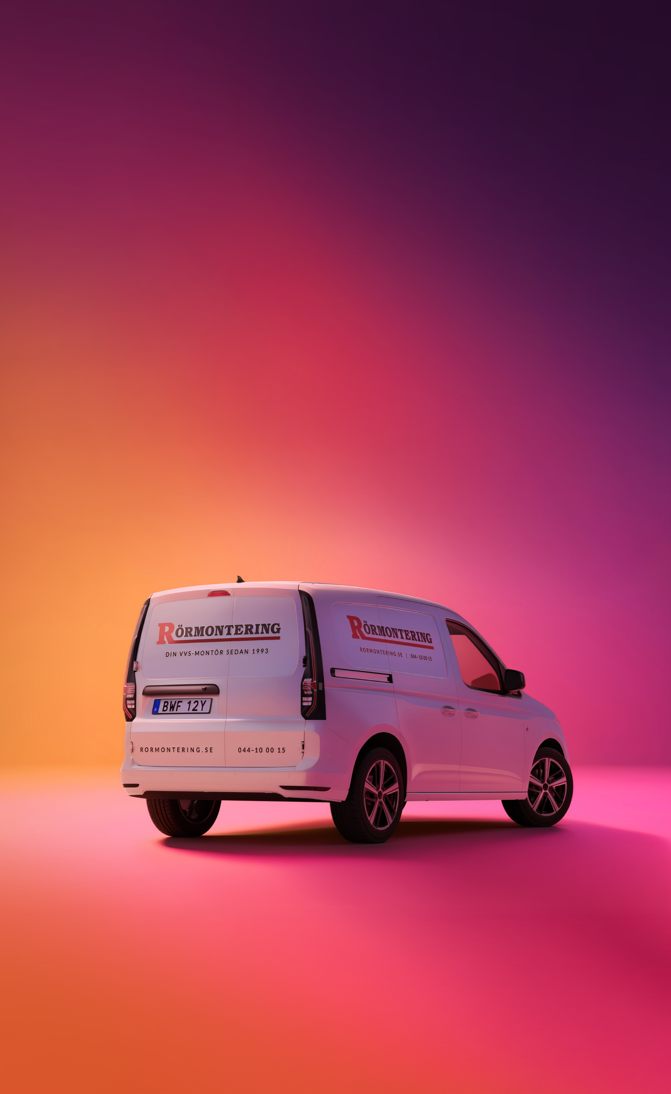 Servicebil från Rörmontering i Kristianstad