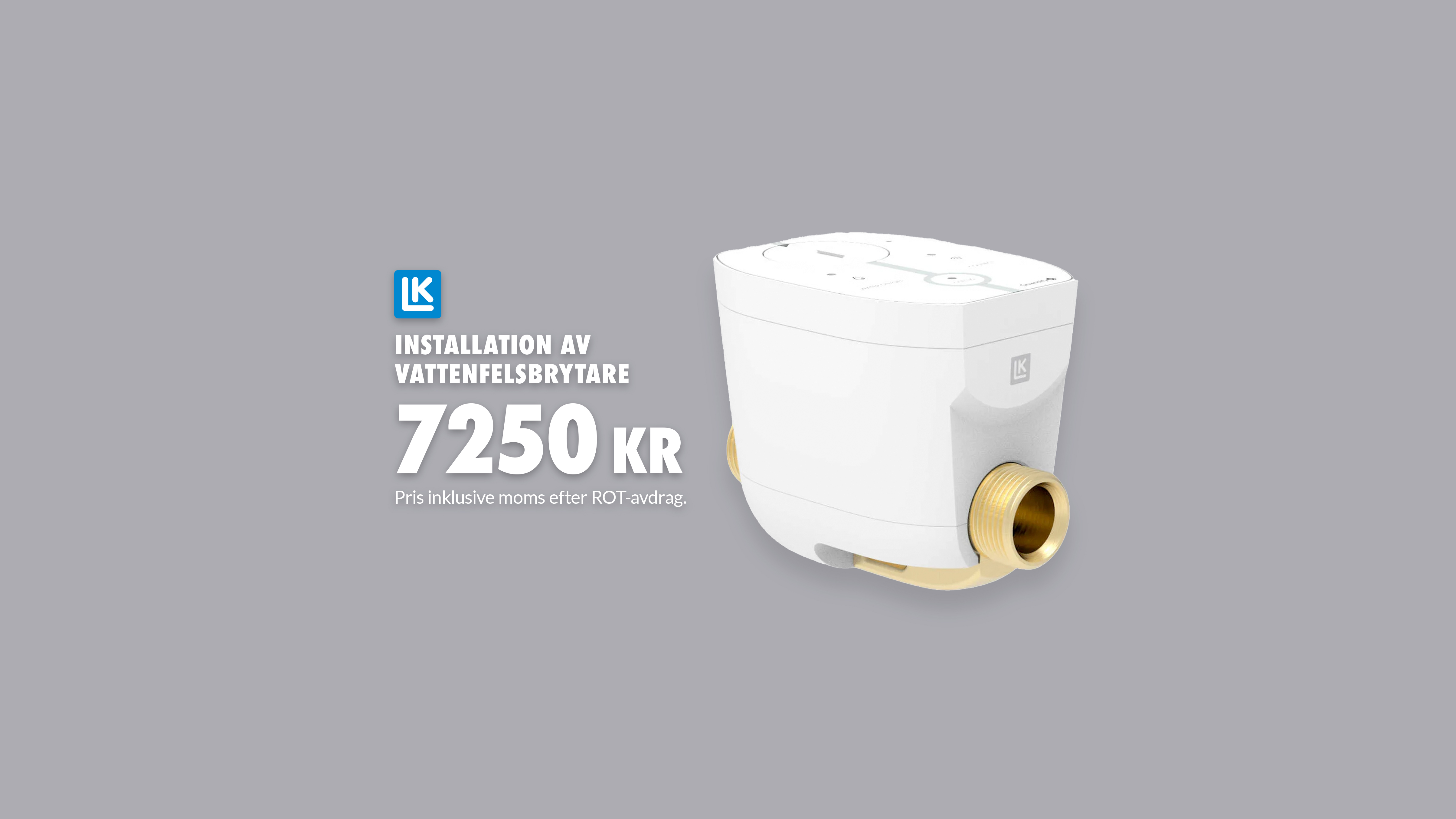 Installation av vattenfelsbrytare till fast pris i Kristianstad