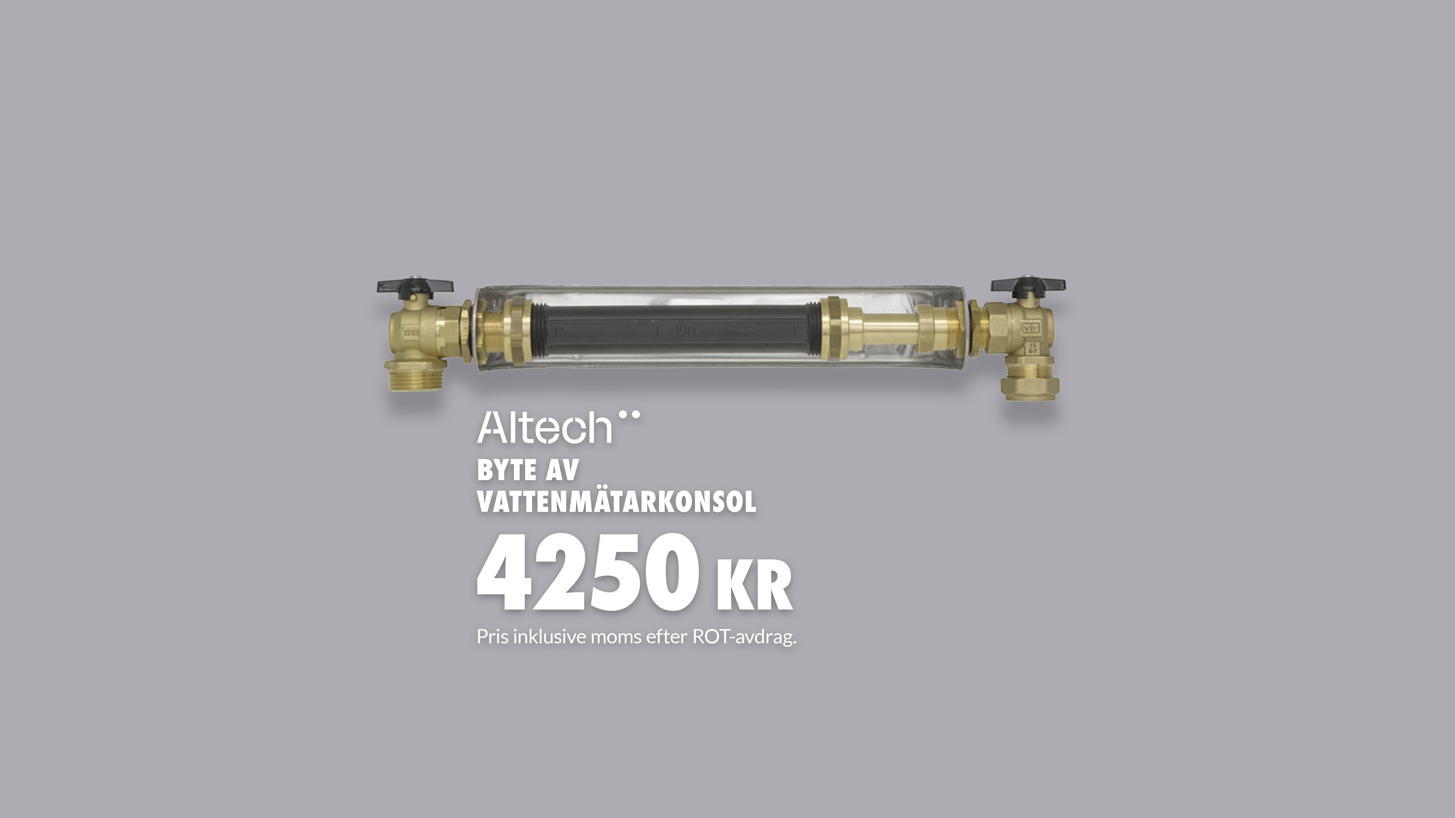 Installation av vattenmatarkonsol till fast pris i Kristianstad